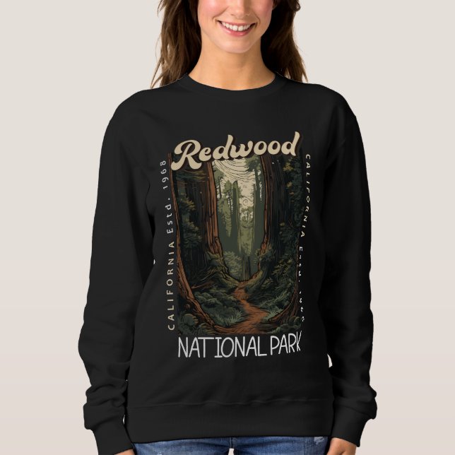 Sweatshirt Redwood National Park Retro perturbé (Devant)