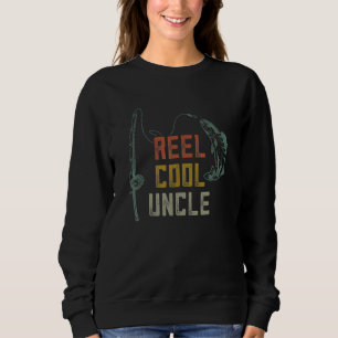 Sweatshirt Reel Cool Uncle Pêche Père Jour Pêcheurs