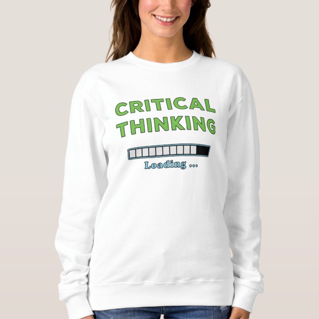 Sweatshirt Réflexion critique (Devant)