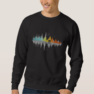 Sweatshirt Réflexion des arbres Faune Nature Ours animal Outd