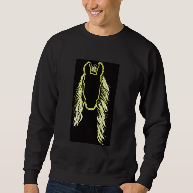 Sweatshirt Réflexions ensoleillées d'un cheval (Devant)