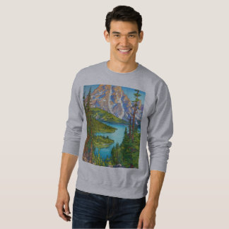 Sweatshirt "Réflexions sereines : Tee de peinture de la natur