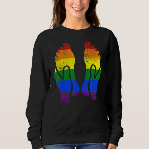Sweatshirt Réflexologie Lgbt Drapeau Reflexologue Lgbtq Massa