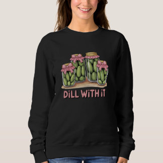 Sweatshirt Refroidissez avec elle Canne Pickle Coquette Bows