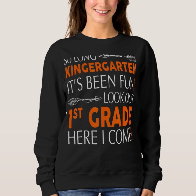 Sweatshirt Regarde en 1ère année, je viens (Devant)