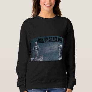 Sweatshirt Regardez l'espace homme Vintage Retro Astronaute S
