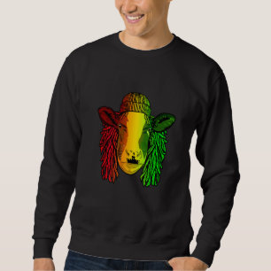 Sweatshirt Reggae Cool Vache Dreads Dreadlocks Ox Rasta