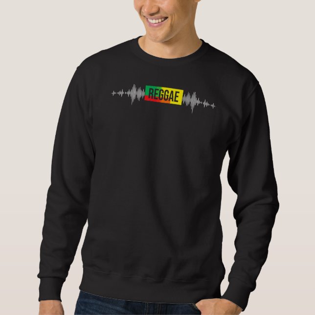 Sweatshirt Reggae Music Sound Wave Reggaeton Vibe (Devant)
