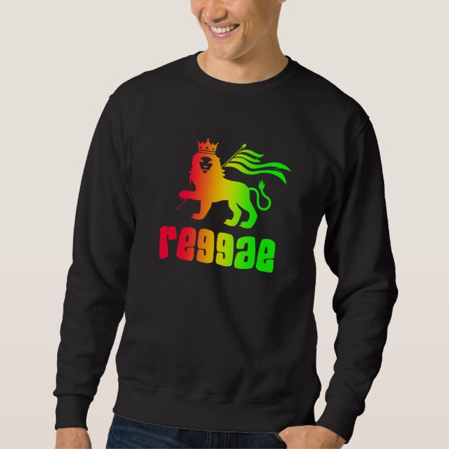 Sweatshirt Reggae Rasta Lion (Devant)