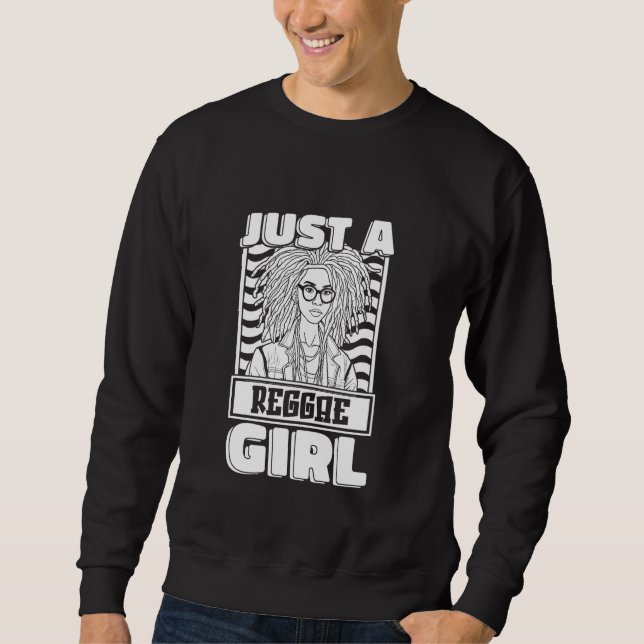 Sweatshirt Reggae Rasta Musique Rastafari Rastafarian Just A  (Devant)