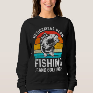 Sweatshirt Régime De Retraite Pêche Et Golfing Pêcheur Gol