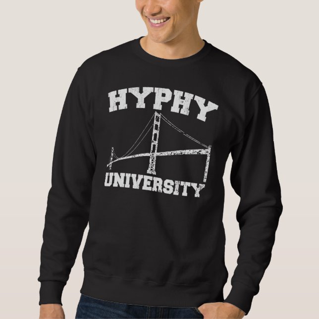 Sweatshirt Région yay d'université de Hyphy (Devant)