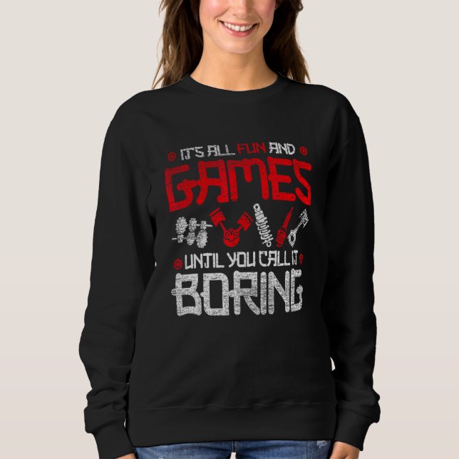 Sweatshirt Réglage de voiture sport automobile (Devant)