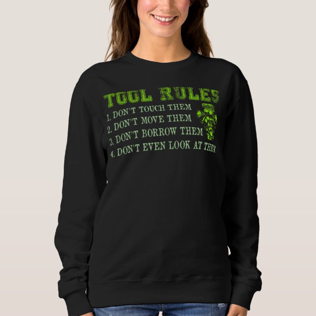 Sweatshirt Règles d'outil Mécanique de voiture (Devant)