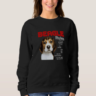 Sweatshirt Règles Pour Le Propriétaire D'Un Chien Beagle 1
