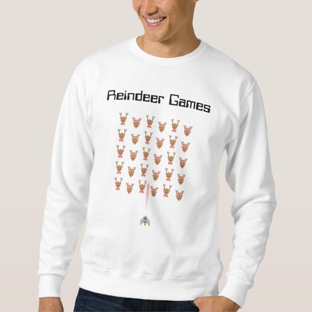 Sweatshirt Reindeer Games Vilain Noël Sweer Party Gamer (Devant)