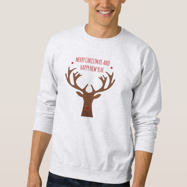 Sweatshirt Reindeer Noel Emblem (Devant)