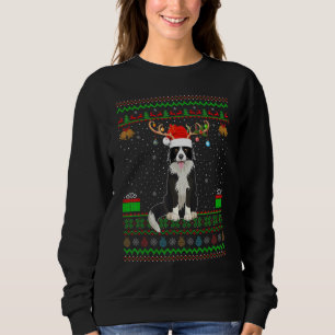 Sweatshirt Reindeer Santa Chapeau Correspondant Vilain Collie