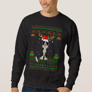 Sweatshirt Reindeer Santa Chapeau Correspondant Vilain Collie