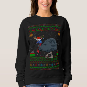 Sweatshirt Reindeer Santa Hat Correspondant Grosse Chrétienté