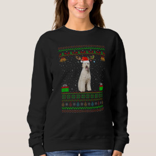 Sweatshirt Reindeer Santa Hat Correspondant Labradoodle moche