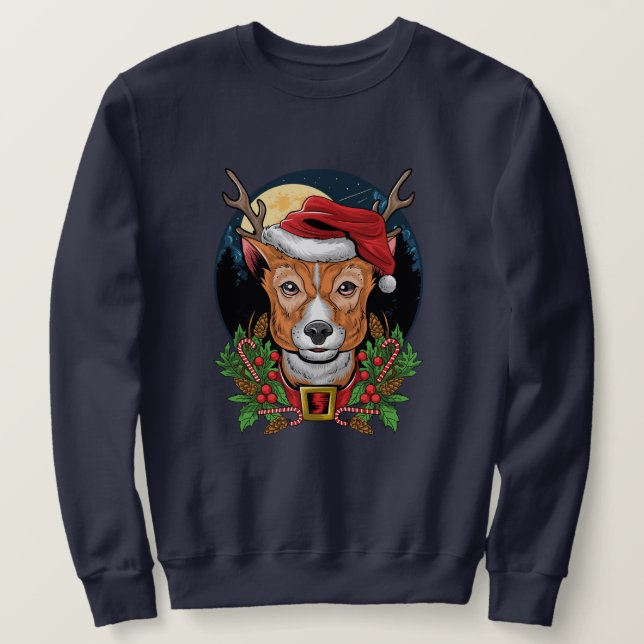 Sweatshirt Reinder de Noël (Design devant)