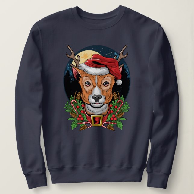 Sweatshirt Reinder de Noël (Design devant)