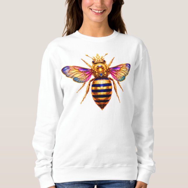Sweatshirt Reine Abeille Avec Couronne (Devant)