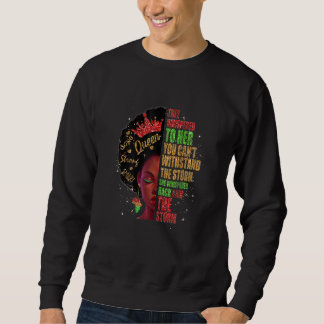 Sweatshirt Reine Afro Mélanine Histoire Noire des Femmes Mois