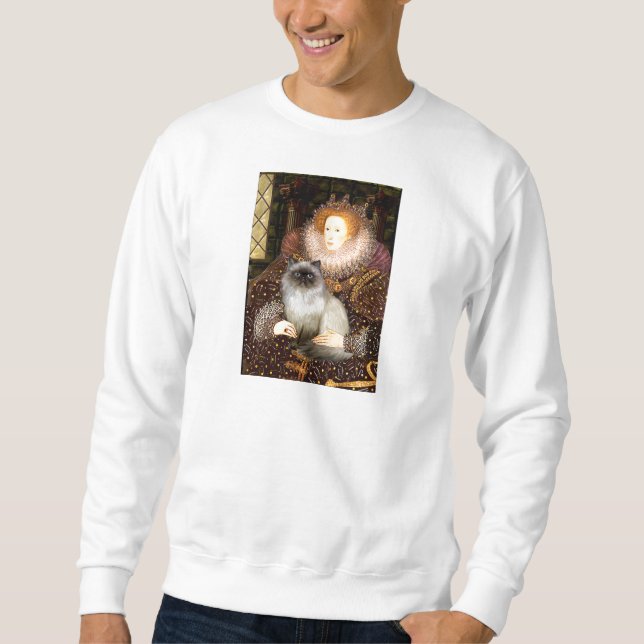 Sweatshirt Reine- chat himalayen 7 (Devant)