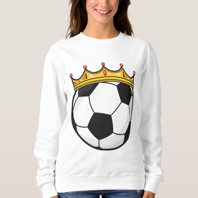 Sweatshirt Reine de la couronne de football (Devant)