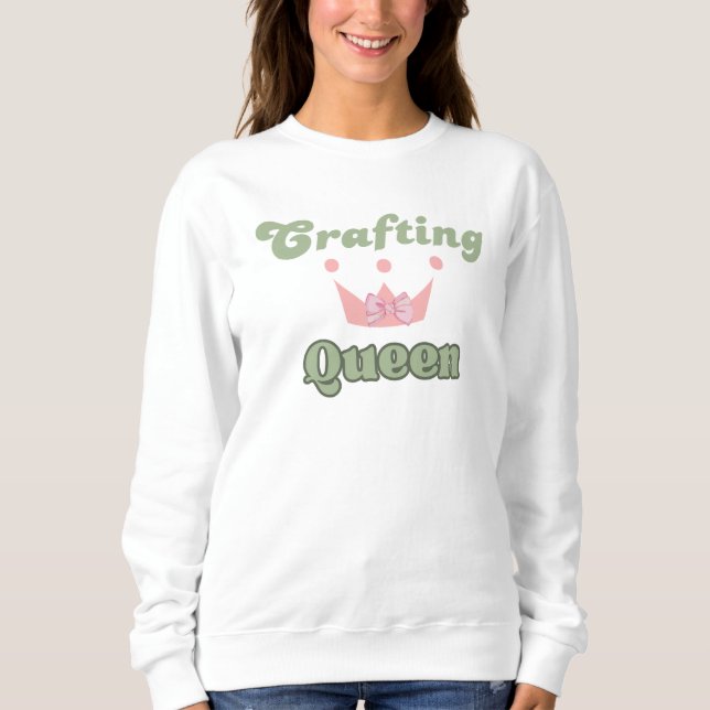 Sweatshirt Reine de la Création Typographie Design  (Devant)