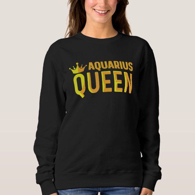 Sweatshirt Reine du Verseau Libérée (Devant)
