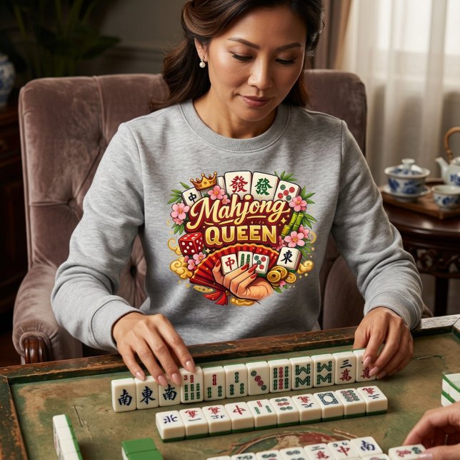 Sweatshirt Reine Mahjong  (Créateur téléchargé)