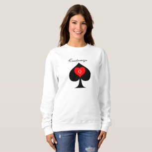 Sweatshirt Reine noire des pique-niques Coeur rouge Thunder_C