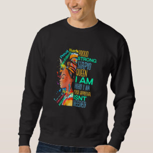 Sweatshirt Reine scorpion africaine fière et forte pour femme