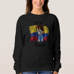 Sweatshirt Reine Vierge Afro Colombienne Femme Zodiaque Afric