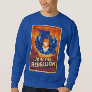 Sweatshirt Rejoignez la Rébellion Missouri Rebel Star Bird Sh
