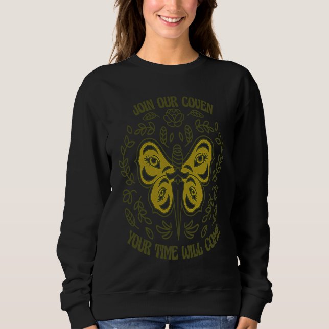 Sweatshirt Rejoignez Notre Coven Sorcière Wicca Pagan Rétro M (Devant)