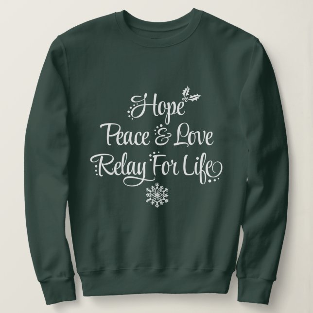 Sweatshirt Relais Pour Vie (Design devant)