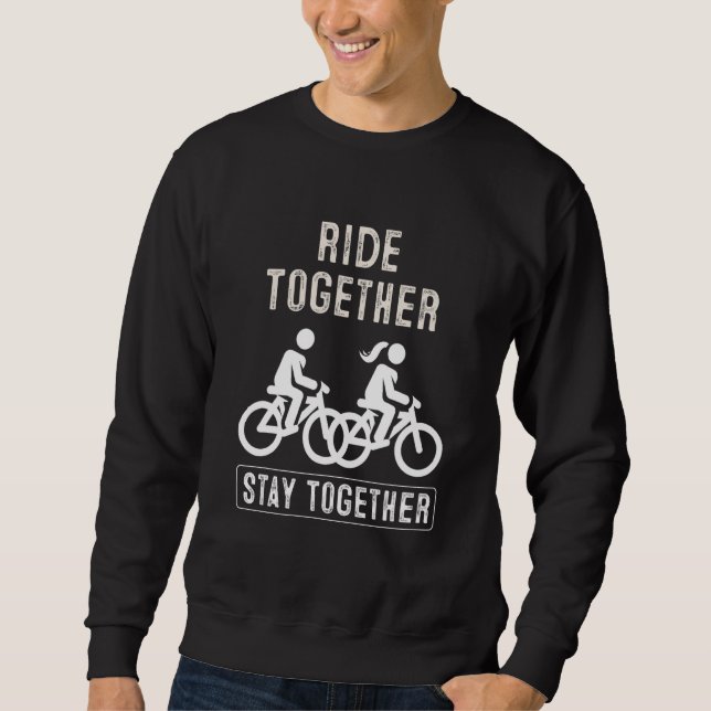 Sweatshirt Relations Font Du Vélo Ensemble Couple D'activités (Devant)