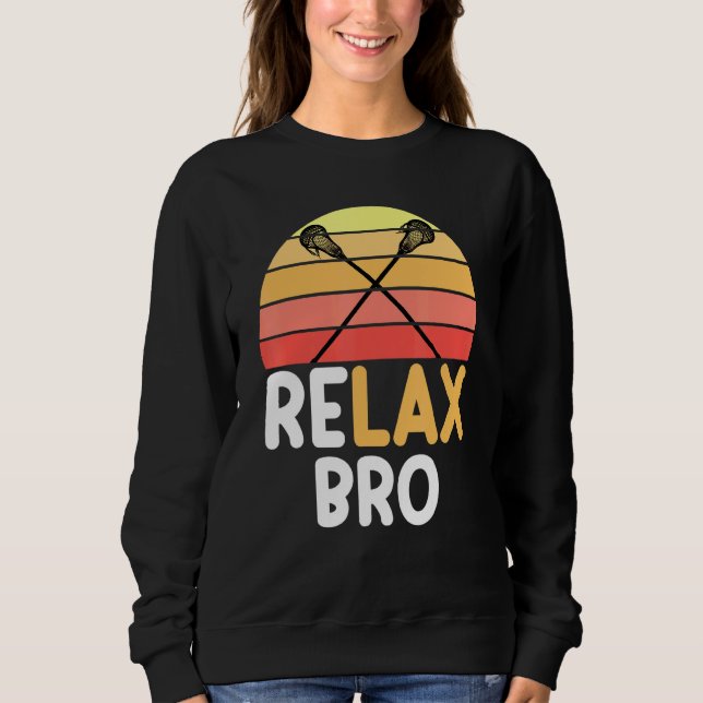 Sweatshirt Relax Bro Lacrosse Surf Vintage Sun (Devant)