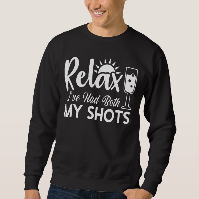 Sweatshirt Relax J'Ai Eu Mes Deux Chaussures 1 (Devant)