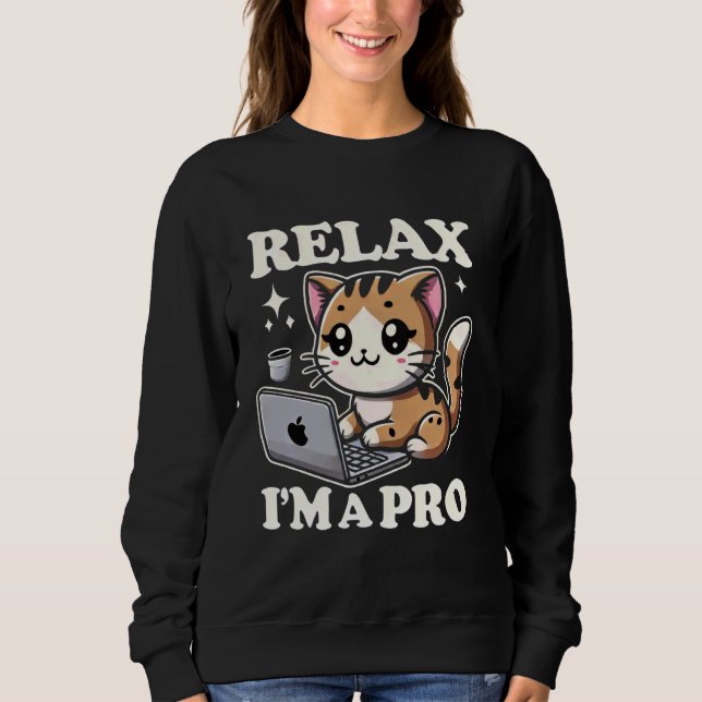 Sweatshirt Relax Je suis un geek de support technique Pro IT  (Devant)