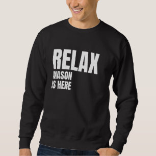 Sweatshirt Relax Mason est ici Noms de naissance populaires M