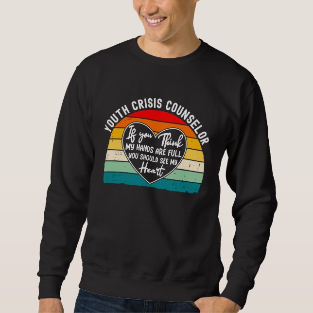 Sweatshirt Remerciement aux Conseillers de Crise pour les Jeu (Devant)