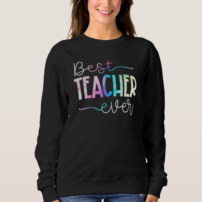 Sweatshirt Remerciement aux enseignants Meilleur enseignant d (Devant)