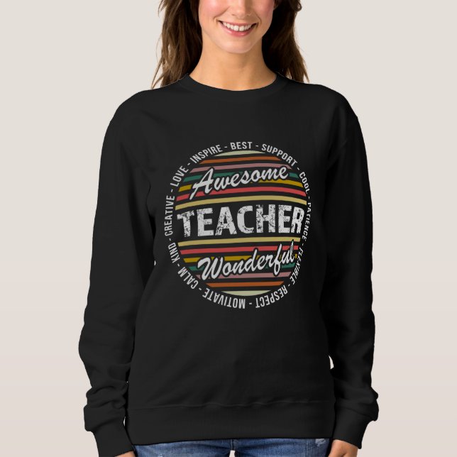 Sweatshirt Remerciement et inspiration des enseignants (Devant)