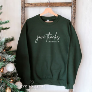 Sweatshirt Remerciements Fall Christian Thanksgiving