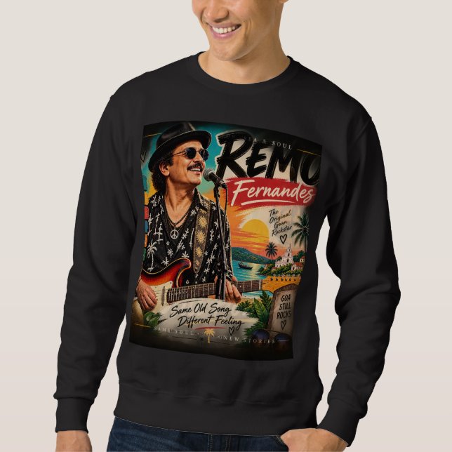 Sweatshirt Remo Fernandes — l'icône musicale de Goa (Devant)